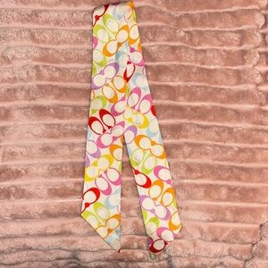 Coach Multicolor Signature Hair Scarf